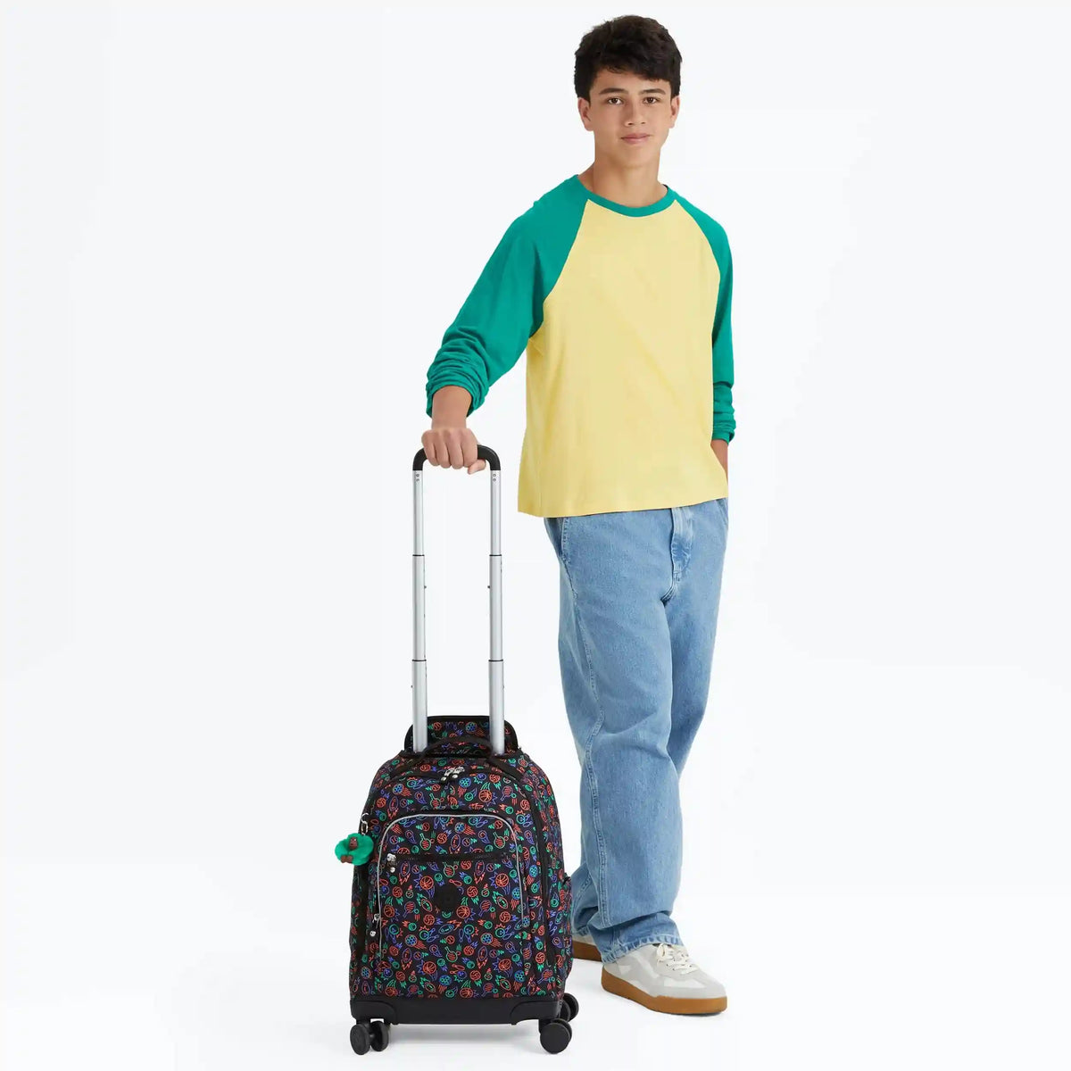 New Zea Printed 15" Laptop Rolling Backpack