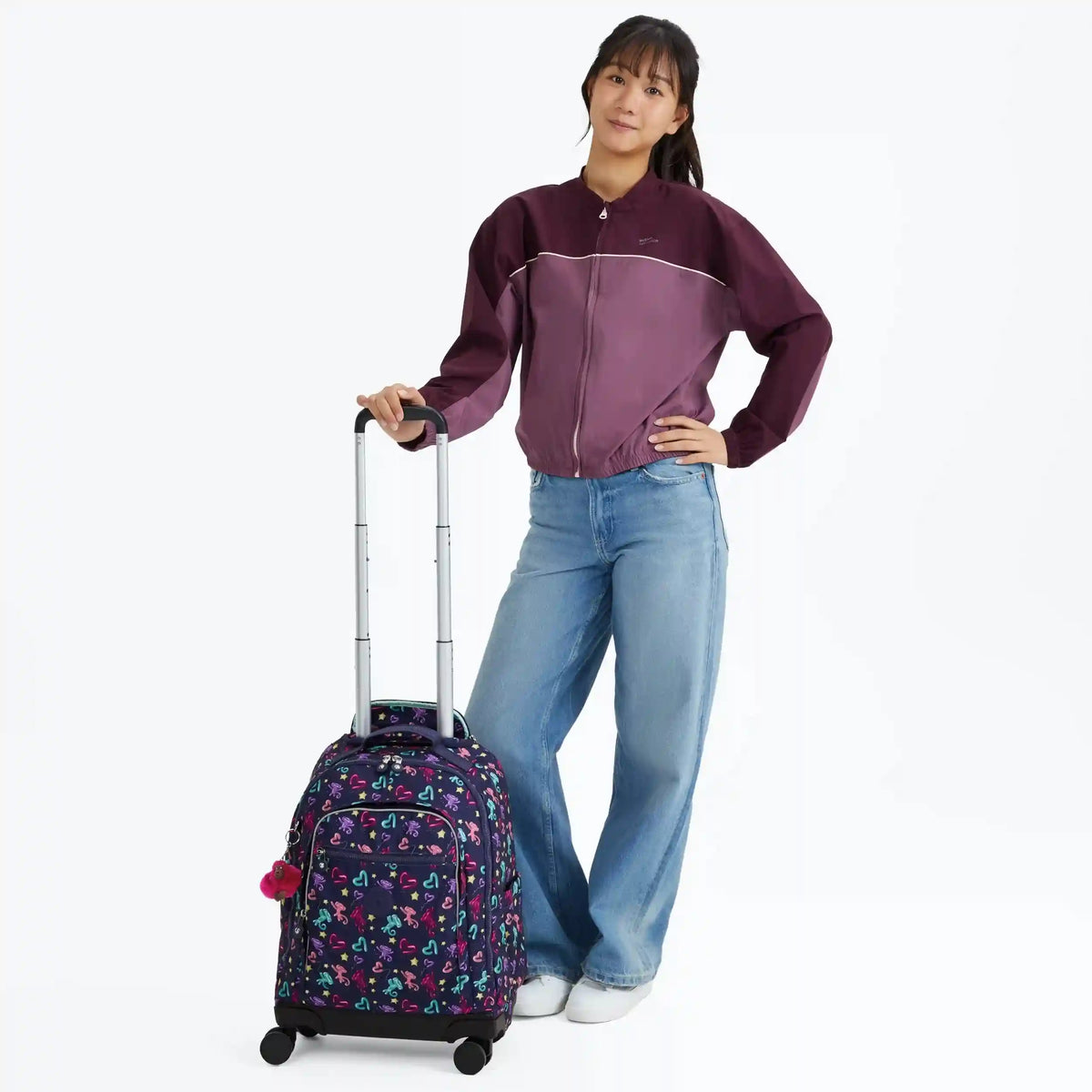 New Zea Printed 15" Laptop Rolling Backpack
