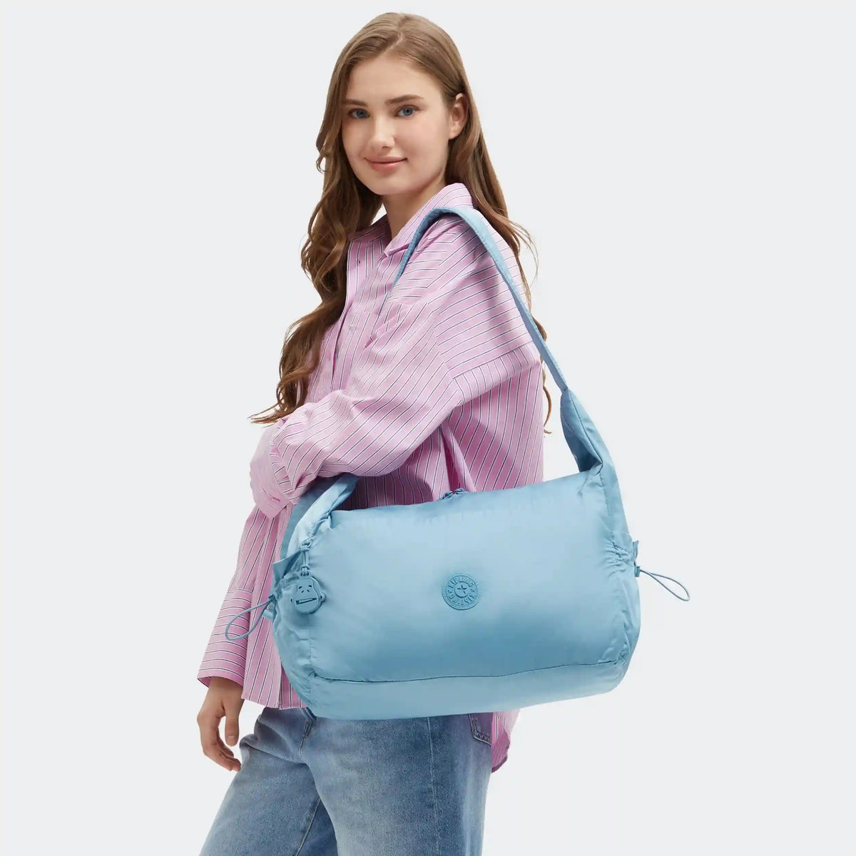 Gwyn Smooth Satin Shoulder Bag