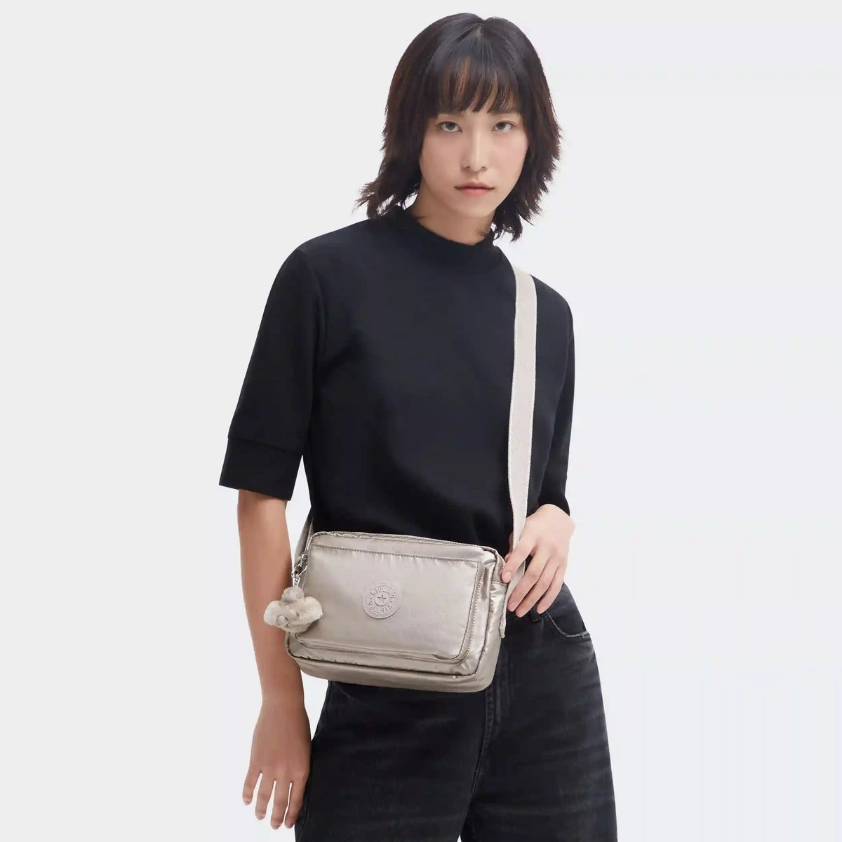 Abanu Medium Metallic Crossbody Bag