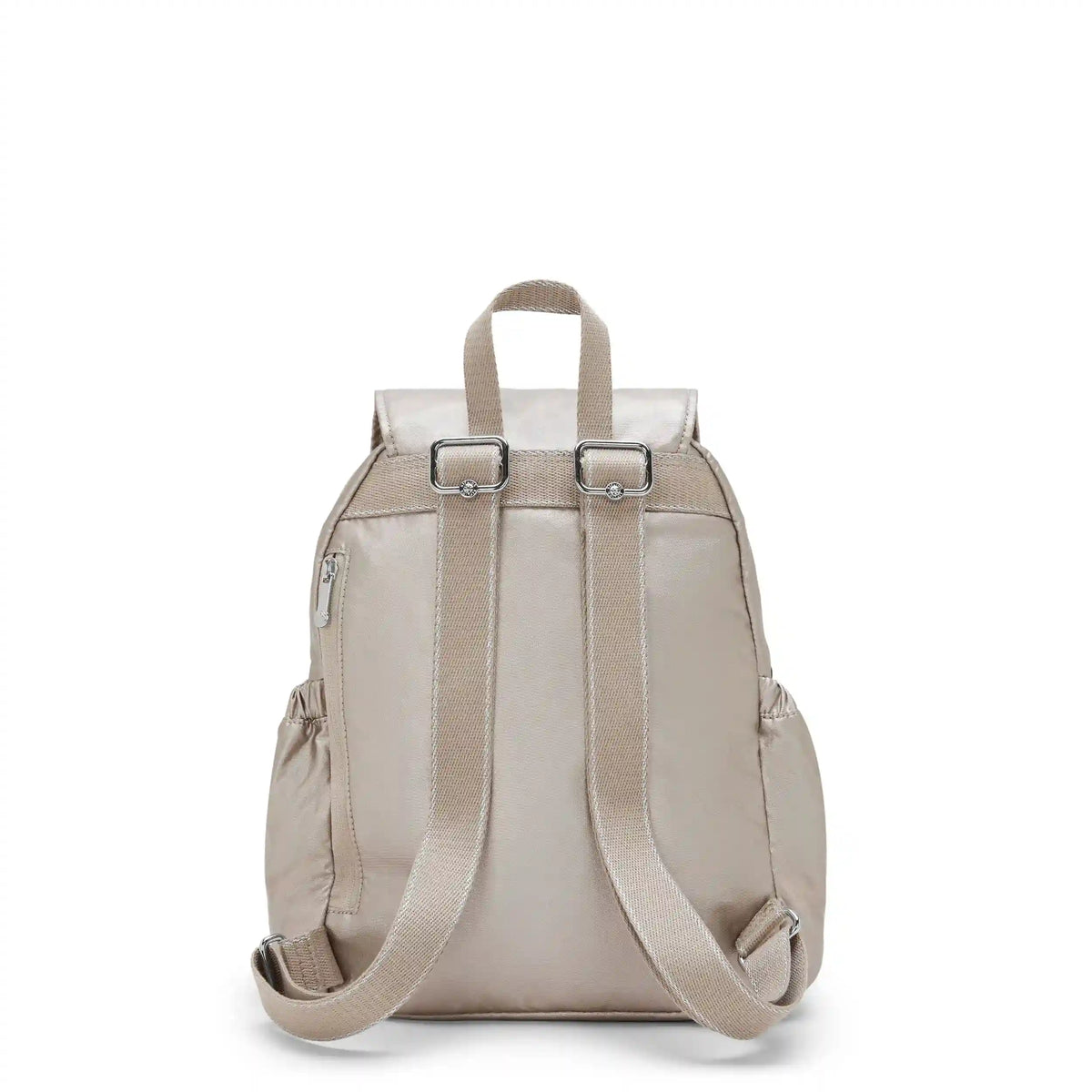 City Pocket Small Metallic Backpack